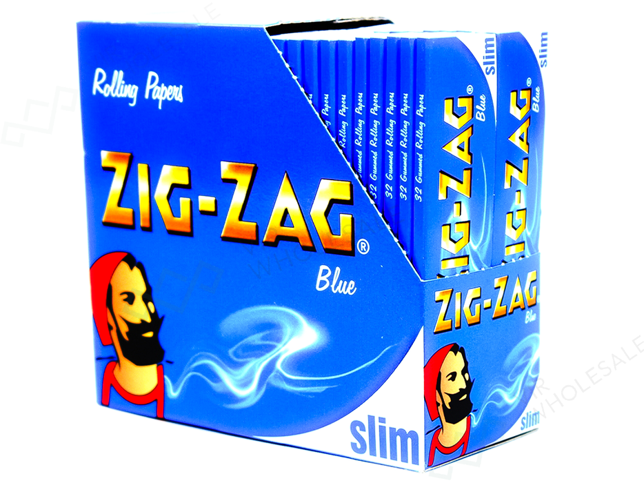 ZIG-ZAG Blue King Size 50 Booklets Per Box