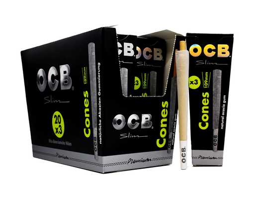OCB Premium King-Size Slim Pre-Rolled Cones - VIR Wholesale
