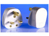 13 AMP Bs 3 Pin Plug White 20 Pack - VIR Wholesale