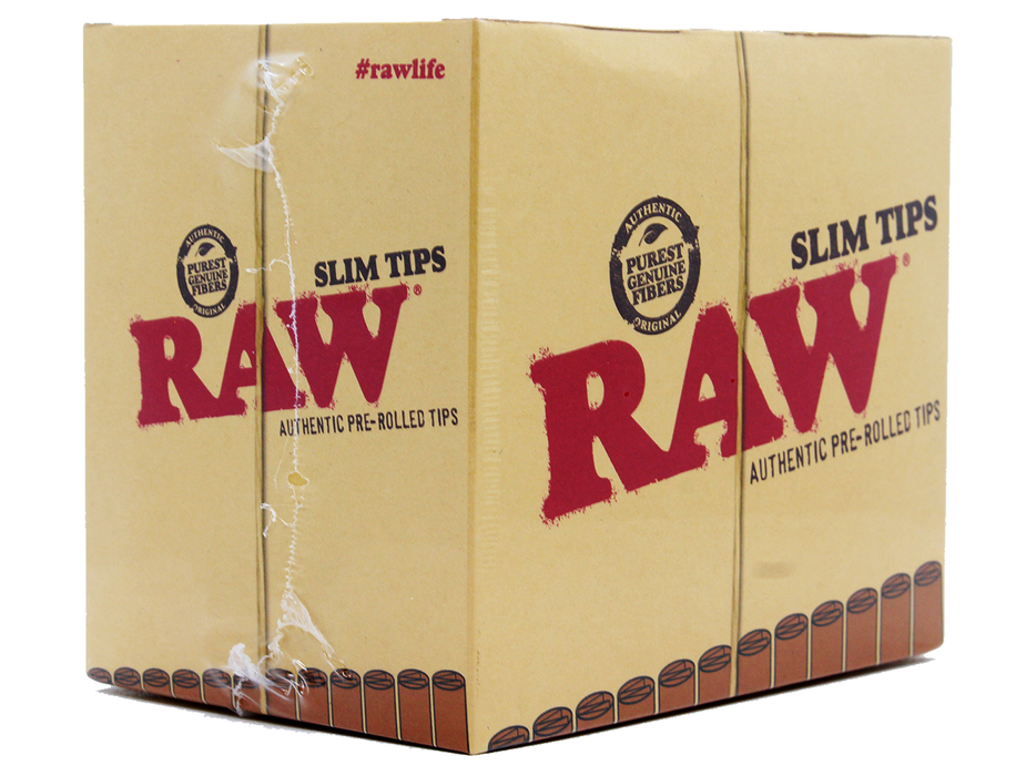 RAW Pre-Rolled Slim Tips - VIR Wholesale