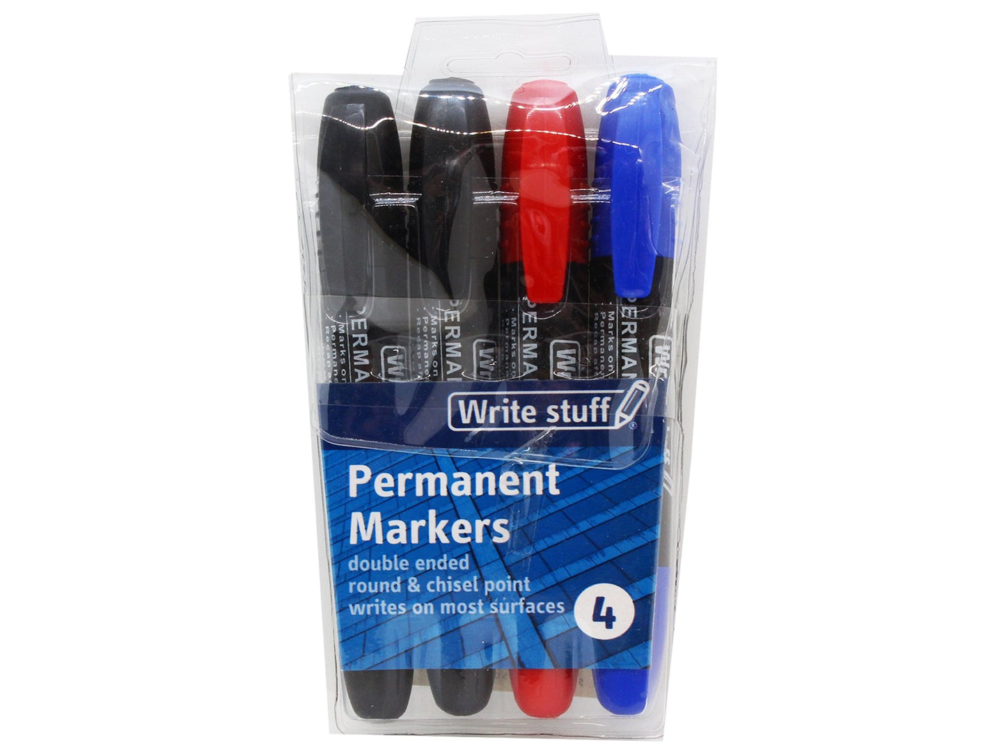 4 Permanent Markers Double Ended - VIR Wholesale