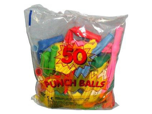 50 x Punch Ball Balloons Children's Fun Balloons - VIR Wholesale