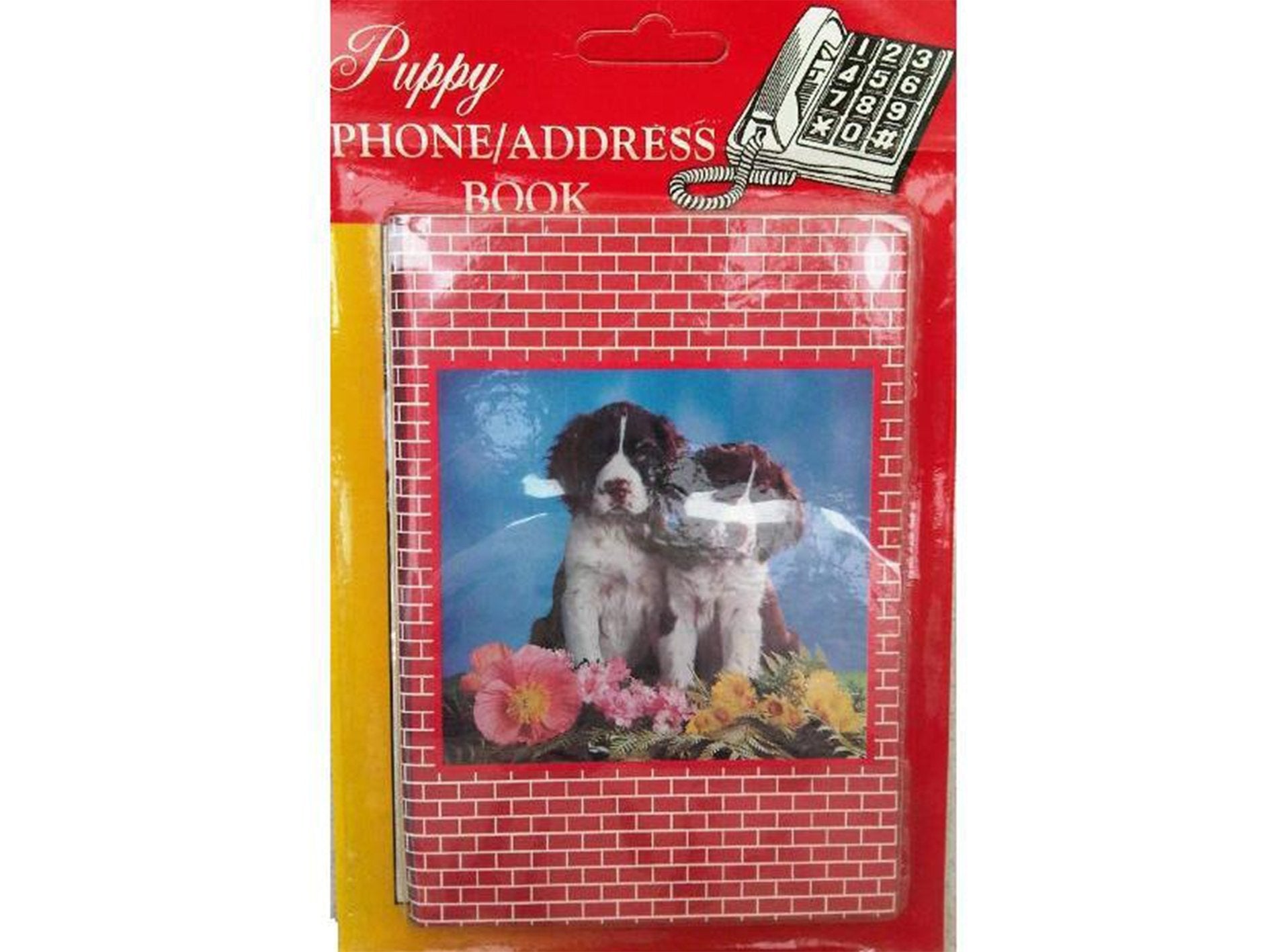 Address Book Puppy / Phone/ Blister - VIR Wholesale
