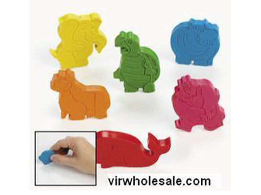 Animal Crayons (6 Pack) - VIR Wholesale