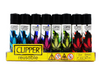 CLIPPER Lighters Printed 48's Various Designs- Artistic Leaves - VIR Wholesale