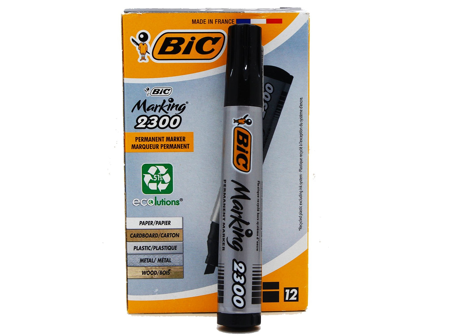 BIC Black Permanent Markers - VIR Wholesale