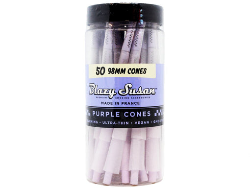 BLAZY SUSAN Premium (Purple) Pre-Rolled Cones – 50 Count - VIR Wholesale