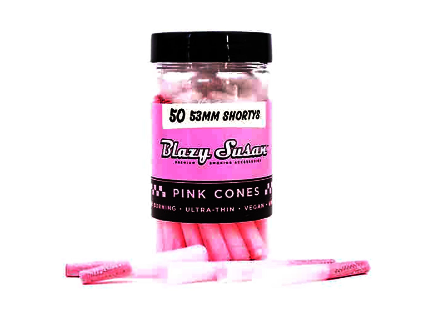 BLAZY SUSAN Shorty Pink Pre Rolled Cones – 50 Count - VIR Wholesale