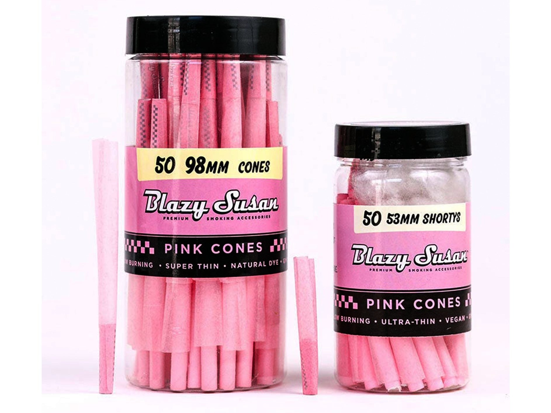 BLAZY SUSAN Shorty Pink Pre Rolled Cones – 50 Count — VIR Wholesale