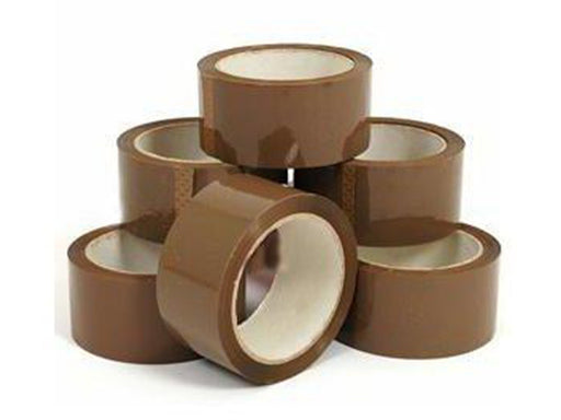 Brown Parcel Tape 50m X 48mm - 6 Pack - VIR Wholesale