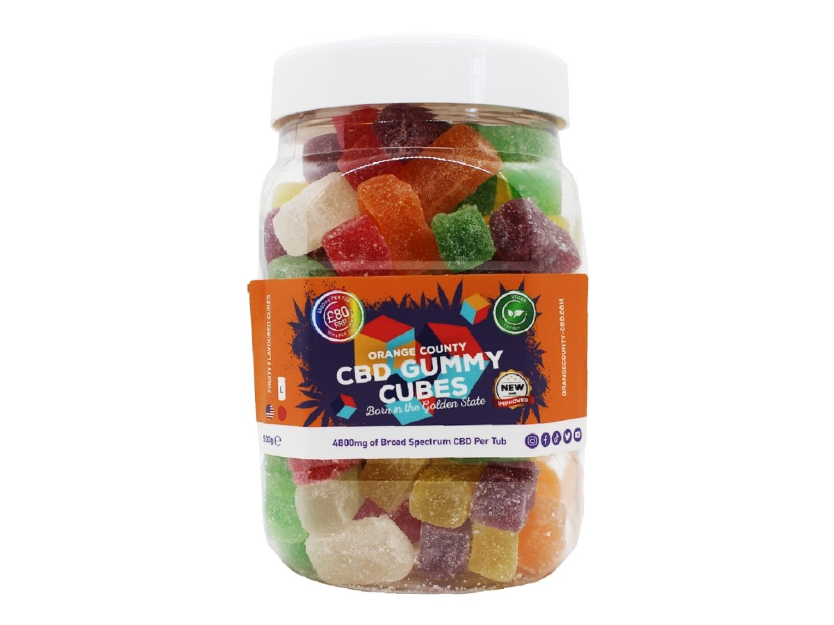 CBD Gummy Cubes (Large) - VIR Wholesale
