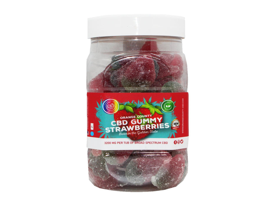 CBD Gummy Strawberries (Large) - VIR Wholesale