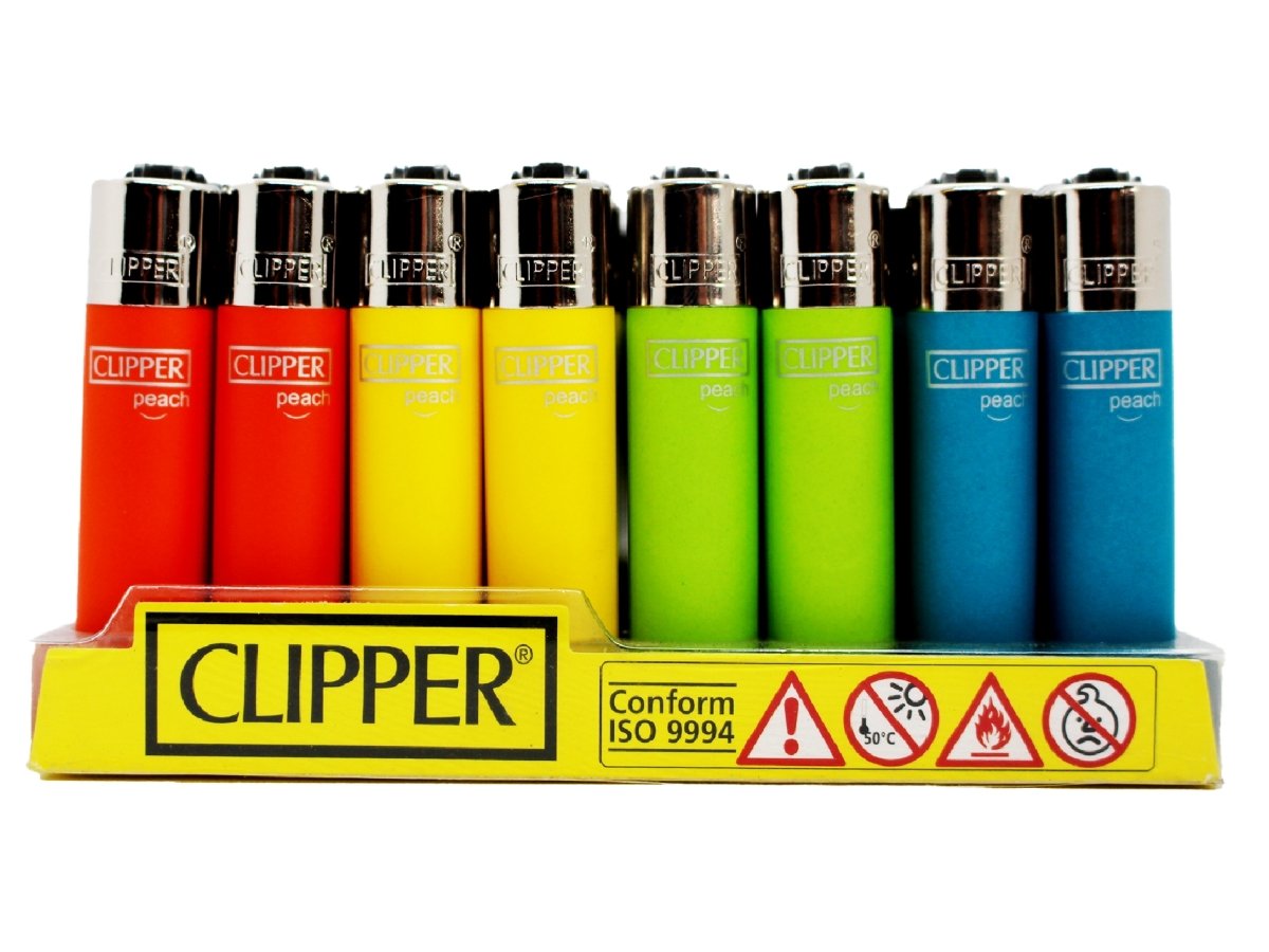CLIPPER LIGHTERS MICRO PEACH SOLID COLOURS — VIR Wholesale