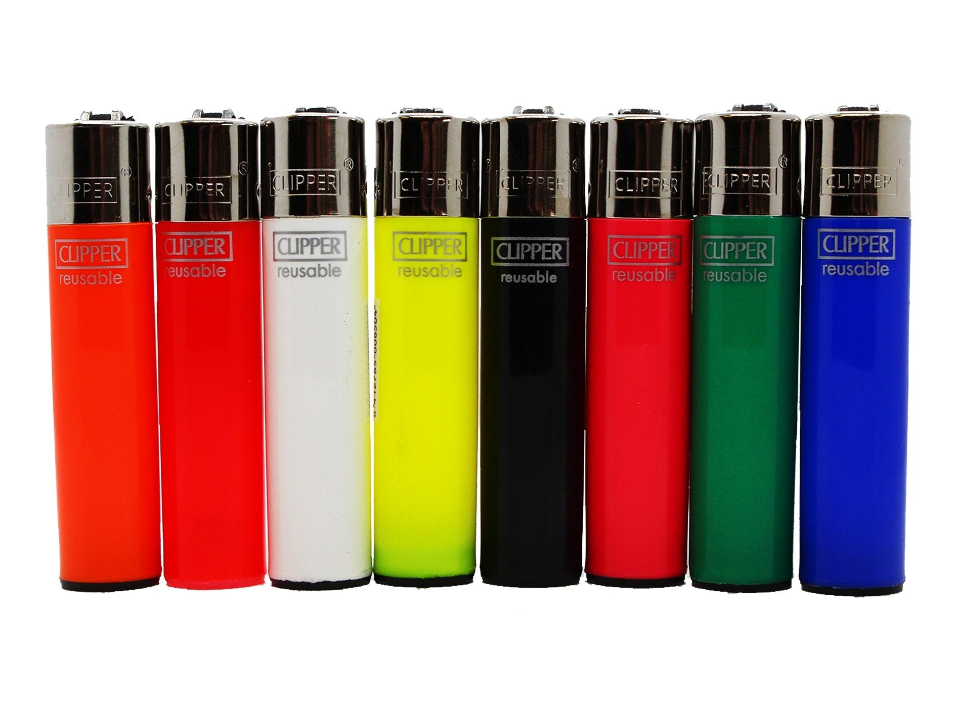 CLIPPER Lighters Printed 48's Solid Colour - VIR Wholesale