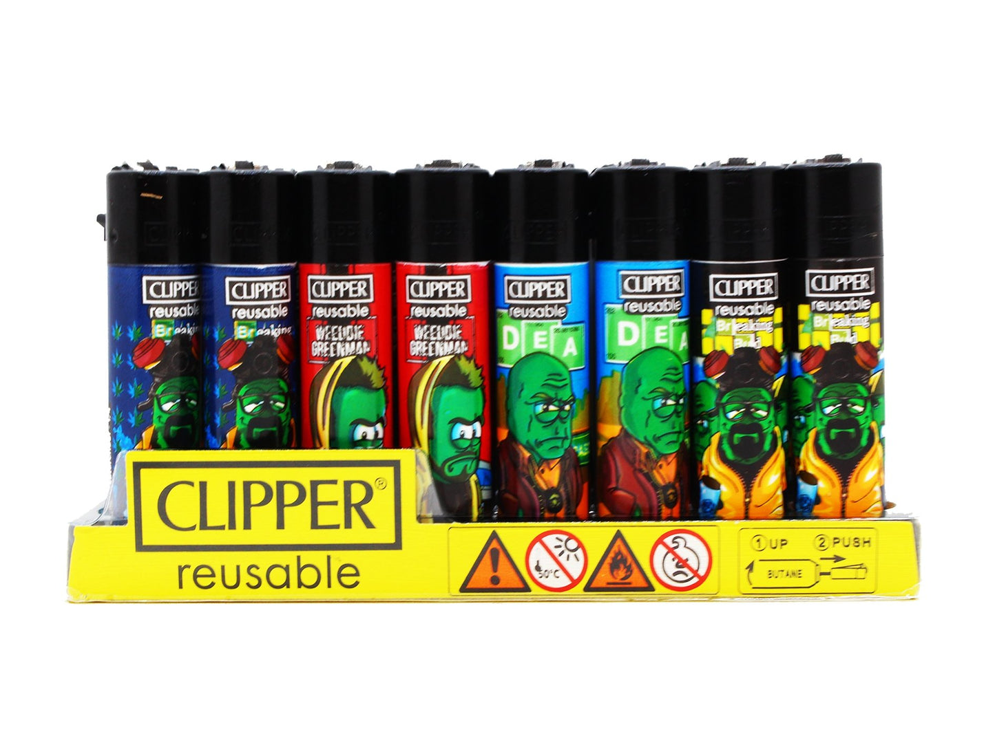 CLIPPER Lighters Printed 48's Various Designs - Breaking Bad - VIR Wholesale
