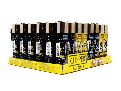 CLIPPER Lighters Printed 48's Various Designs - Dark Heaven - VIR Wholesale