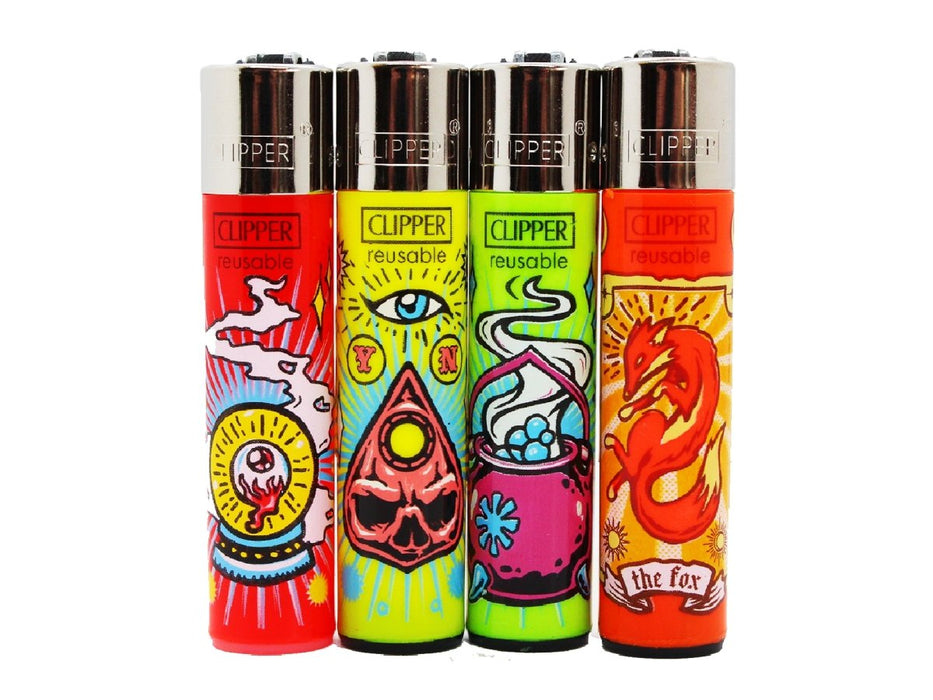 CLIPPER Lighters Printed 48's Various Designs- Dragon - VIR Wholesale