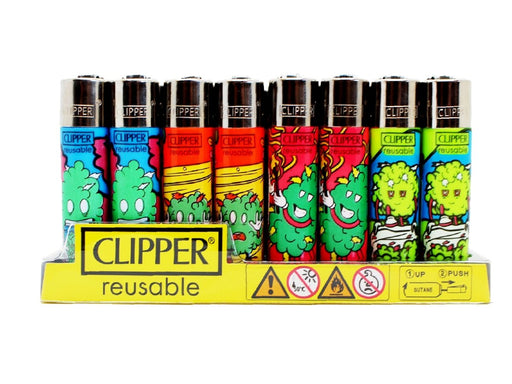 CLIPPER Lighters Printed 48's Various Designs - High Gang - VIR Wholesale