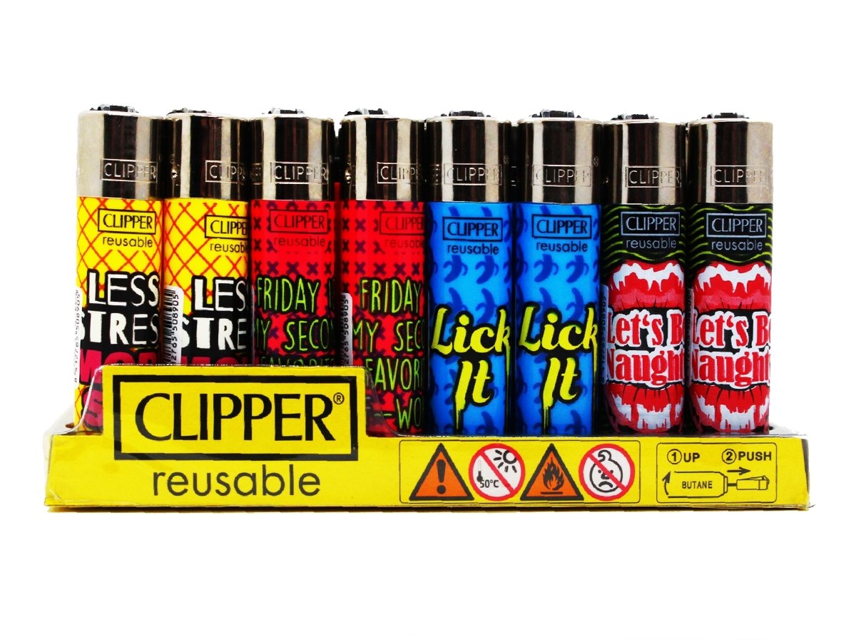 CLIPPER Lighters Printed 48's Various Designs- More Life - VIR Wholesale