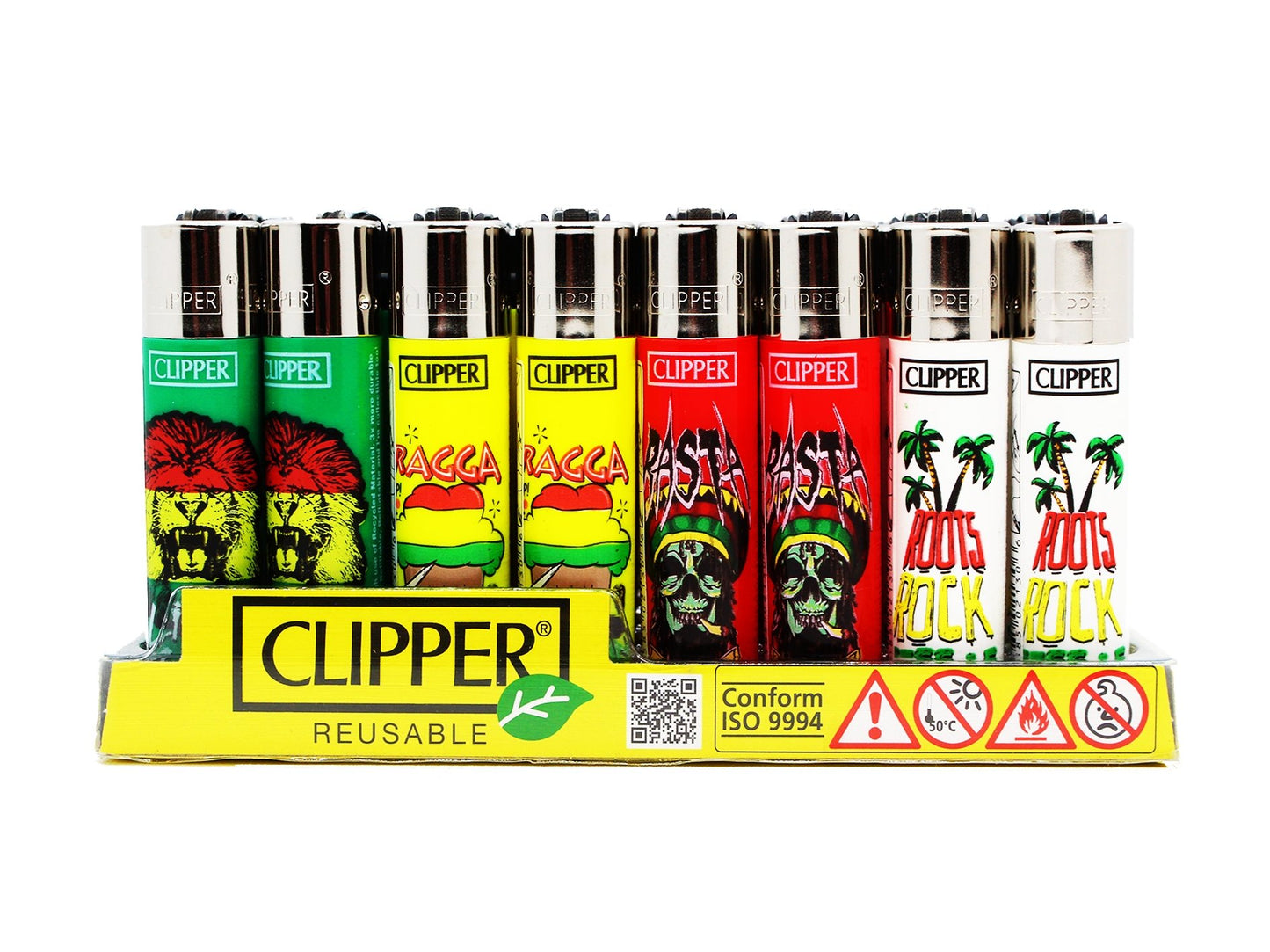 CLIPPER Lighters Printed 48's Various Designs - Rasta Exclusive from USA - VIR Wholesale