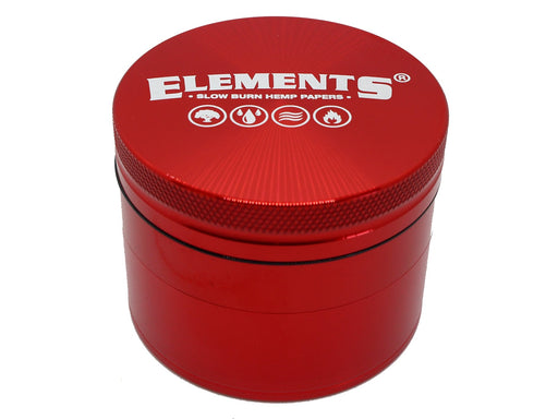 Elements 4 Part Grinder - Red - VIR Wholesale
