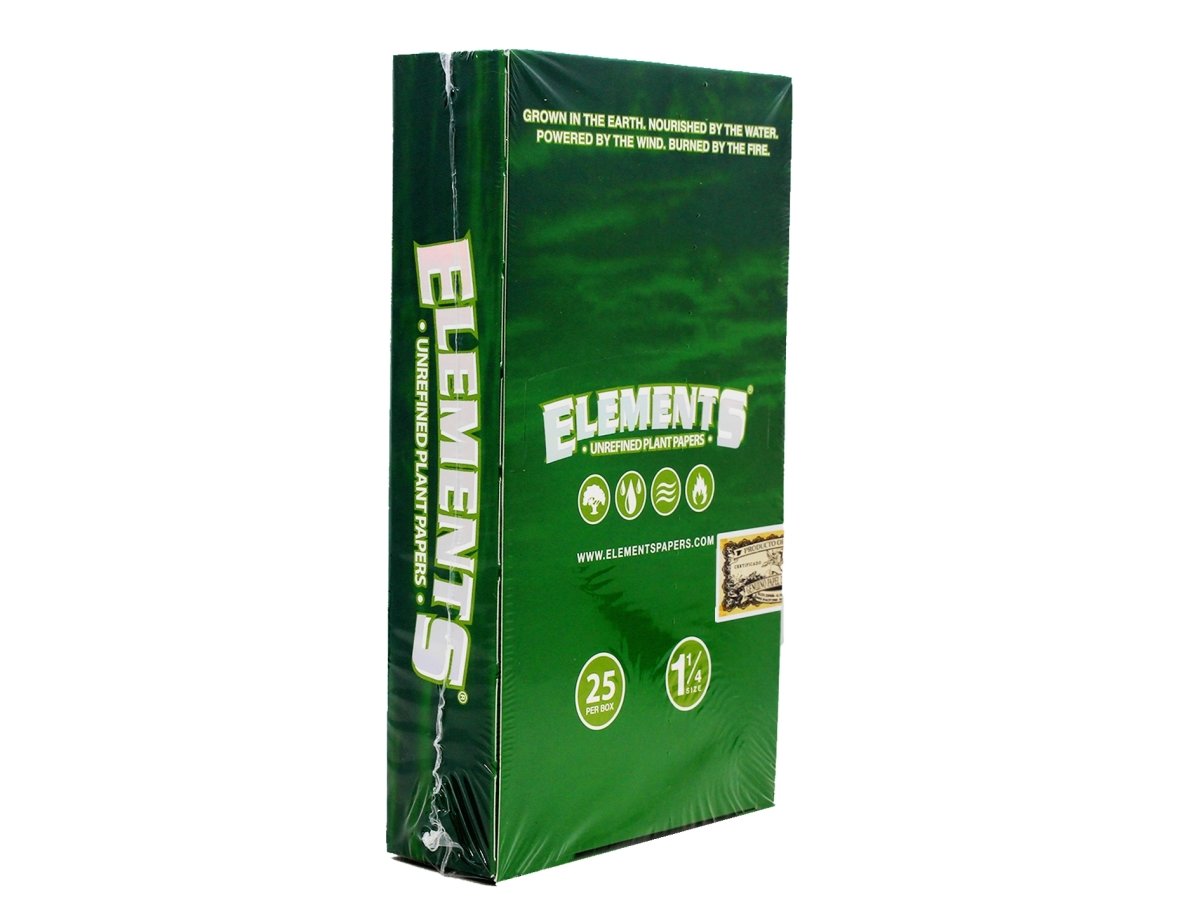 ELEMENTS Green 1¼ Rolling Papers - VIR Wholesale