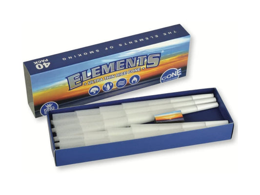 ELEMENTS King Size Pre-Rolled Cones (40 Pack) - VIR Wholesale