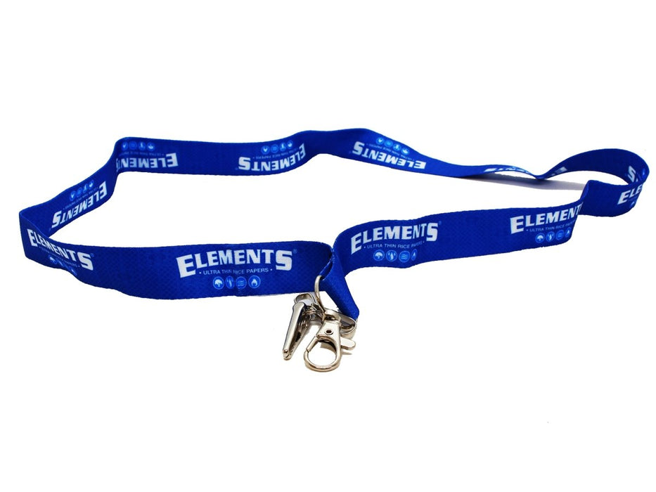 ELEMENTS Lanyard & Clip- Red/Blue - VIR Wholesale