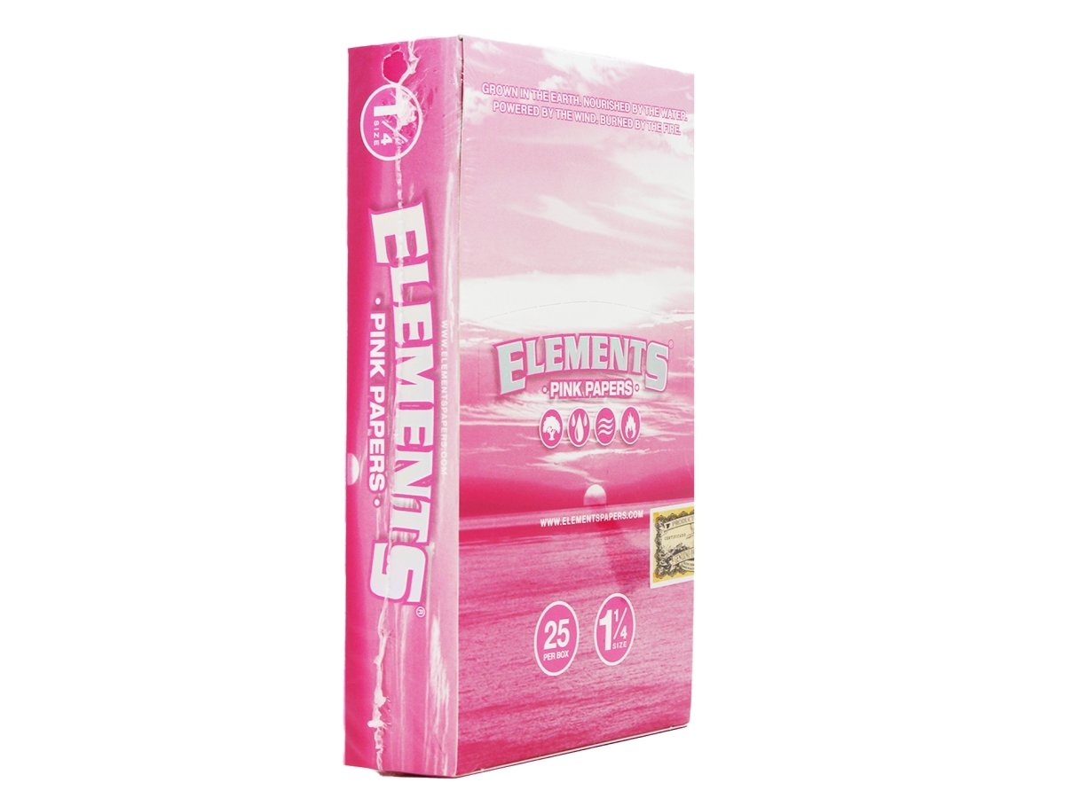 ELEMENTS Pink 1¼ Rolling Papers - VIR Wholesale