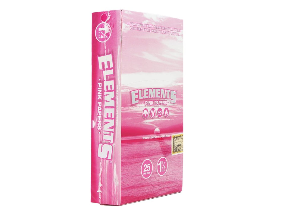 ELEMENTS Pink 1¼ Rolling Papers - VIR Wholesale