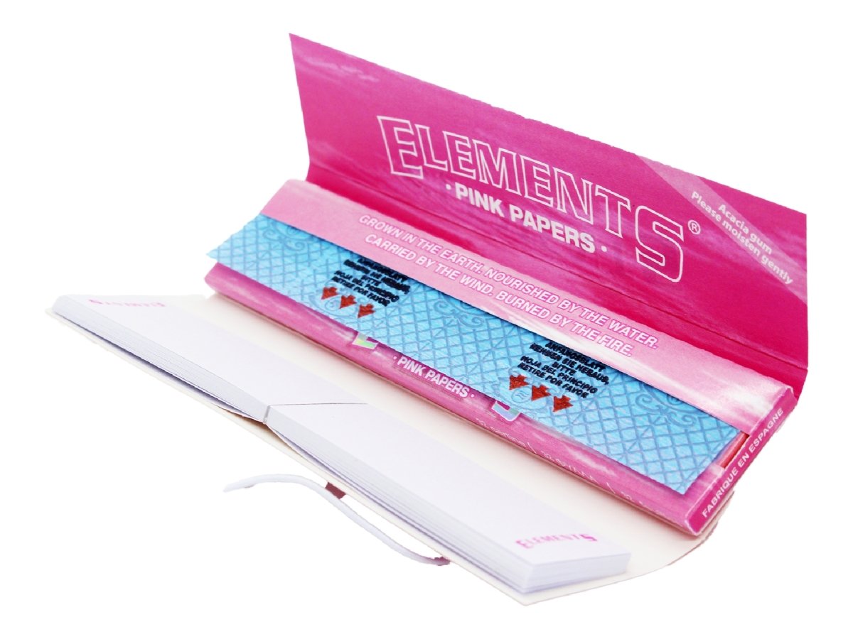ELEMENTS Pink Connoisseur King Size Slim - 24 Pack - VIR Wholesale
