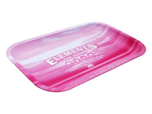 Elements Pink Medium Metal Rolling Tray - VIR Wholesale