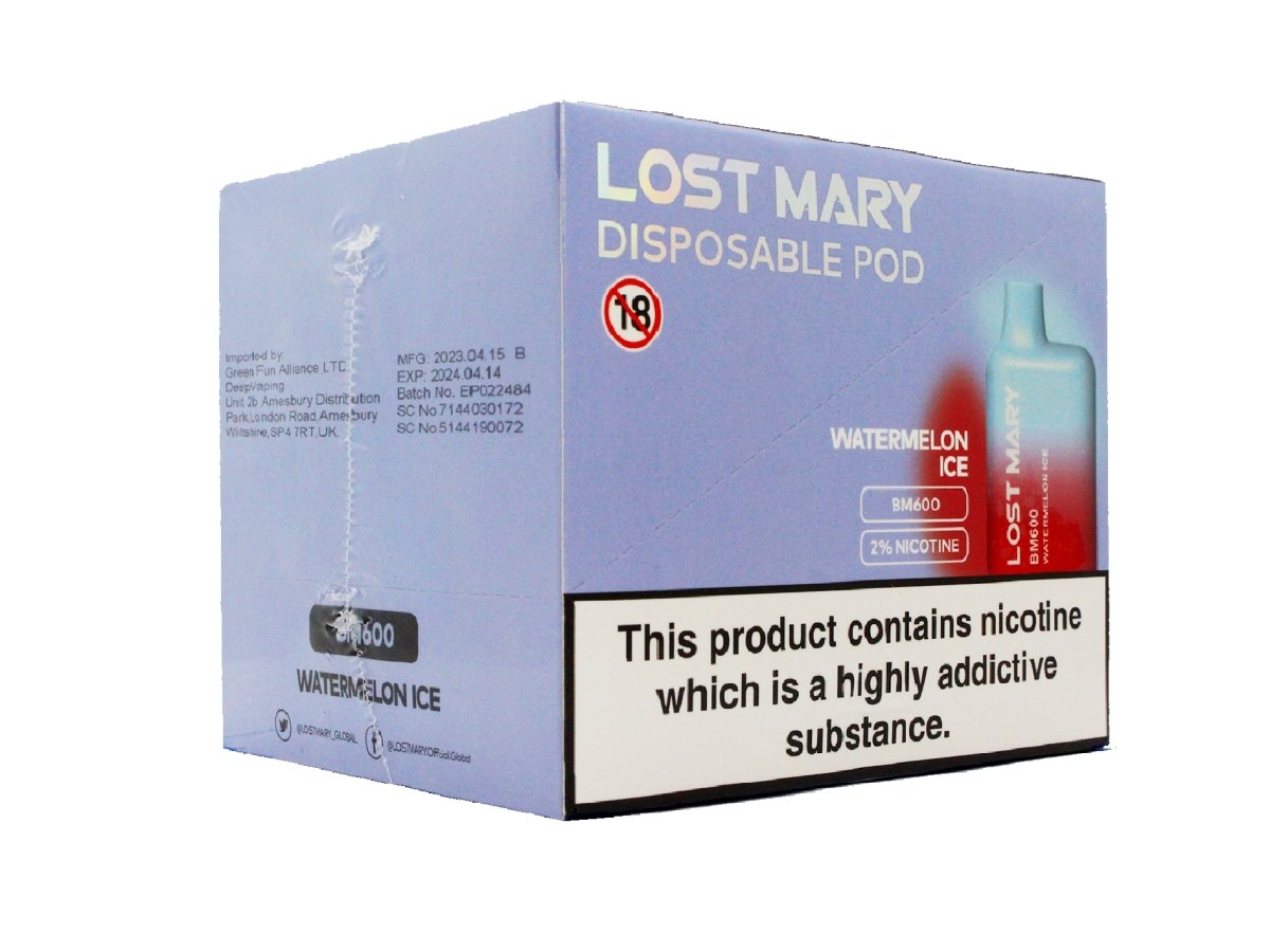 ELF BAR Lost Mary BM600 Disposable Vape - 20mg - 10 Vapes Per Box - VIR Wholesale