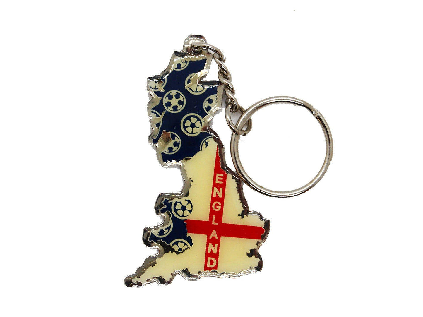 England Key Rings - Assorted Designs - 12 Per Pack - VIR Wholesale
