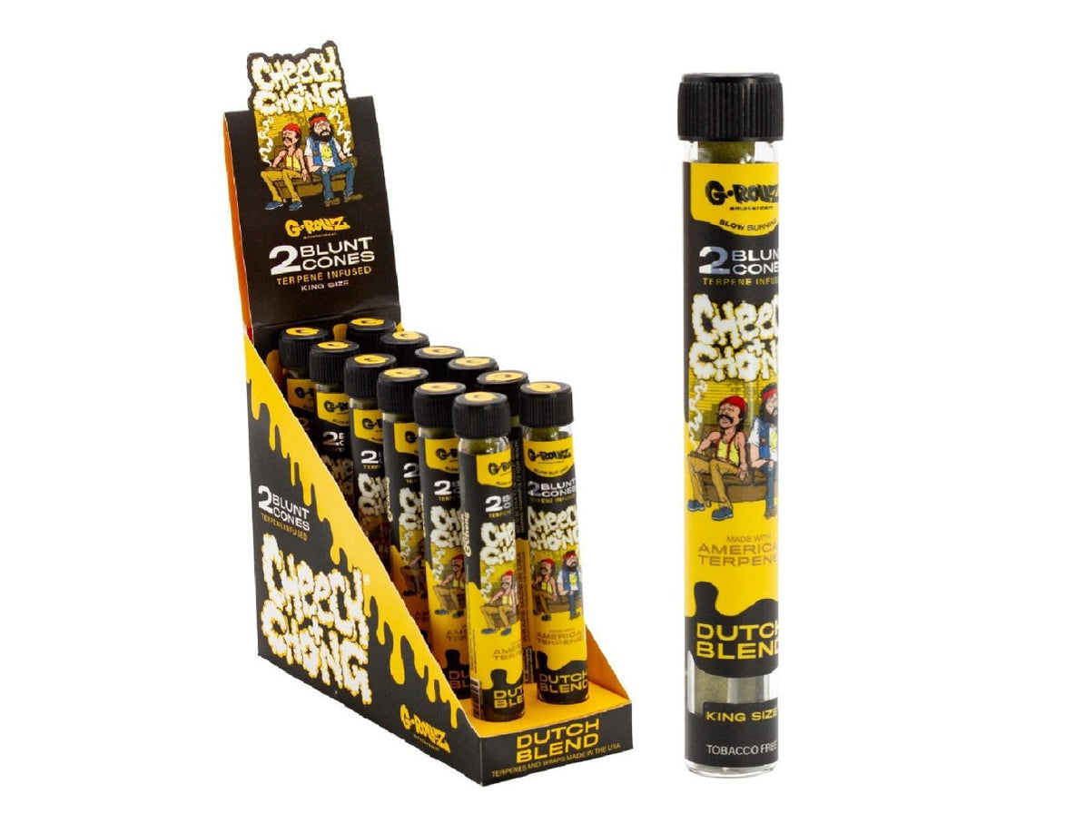 G-ROLLZ Blunt Cones (Cheech & Chong) - 12 Tubes Per Box - 2 Cones Per ...