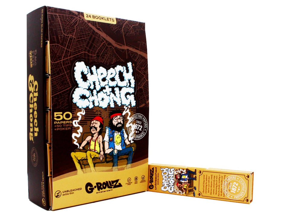 G-Rollz Cheech & Chong King Size Slim Papers + Tips - VIR Wholesale
