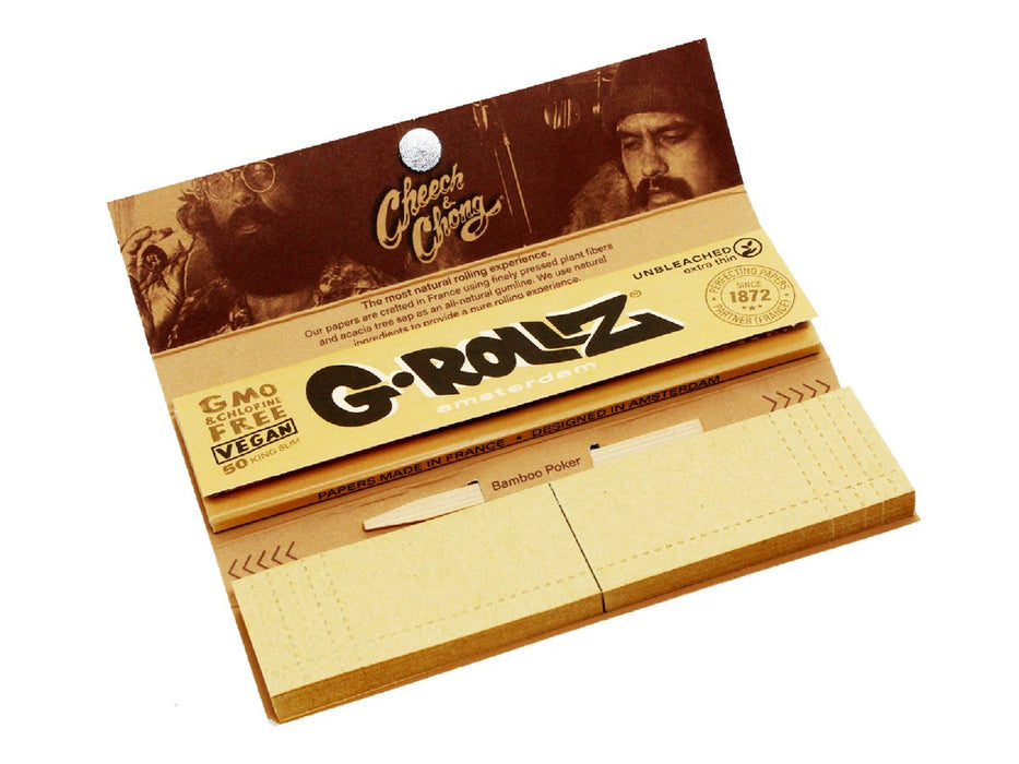 G-Rollz Cheech & Chong King Size Slim Papers + Tips - VIR Wholesale