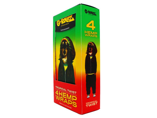 G-Rollz Hemp Wraps - 15 Per Box - 4 Per Pack - Tropical Twist - VIR Wholesale