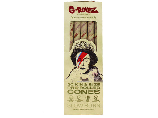 G-Rollz - Pre Rolled Cones 20 Pack - Bio Organic Hemp (Silver) - VIR Wholesale