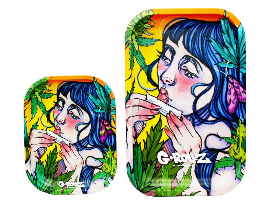 G- Rollz Small Rolling Tray - Moth Lick - VIR Wholesale