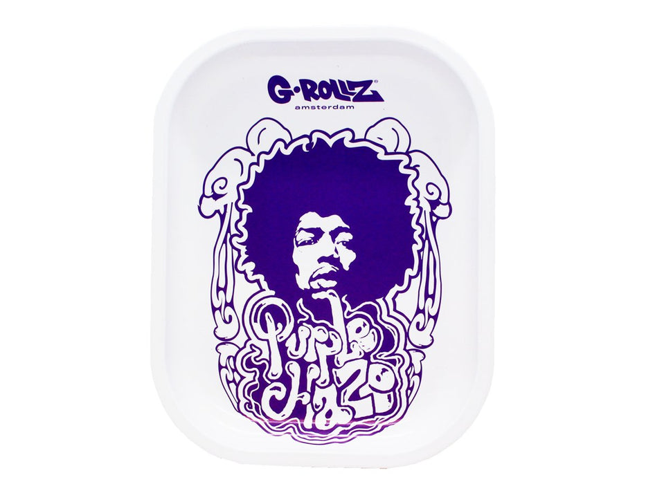 G- Rollz Small Rolling Tray - Purple Haze Jimi Hendrix - VIR Wholesale