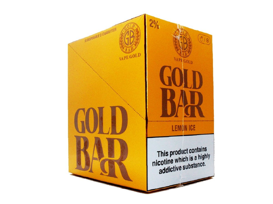 Gold Bar Disposable Vape - 10 Per Box - VIR Wholesale