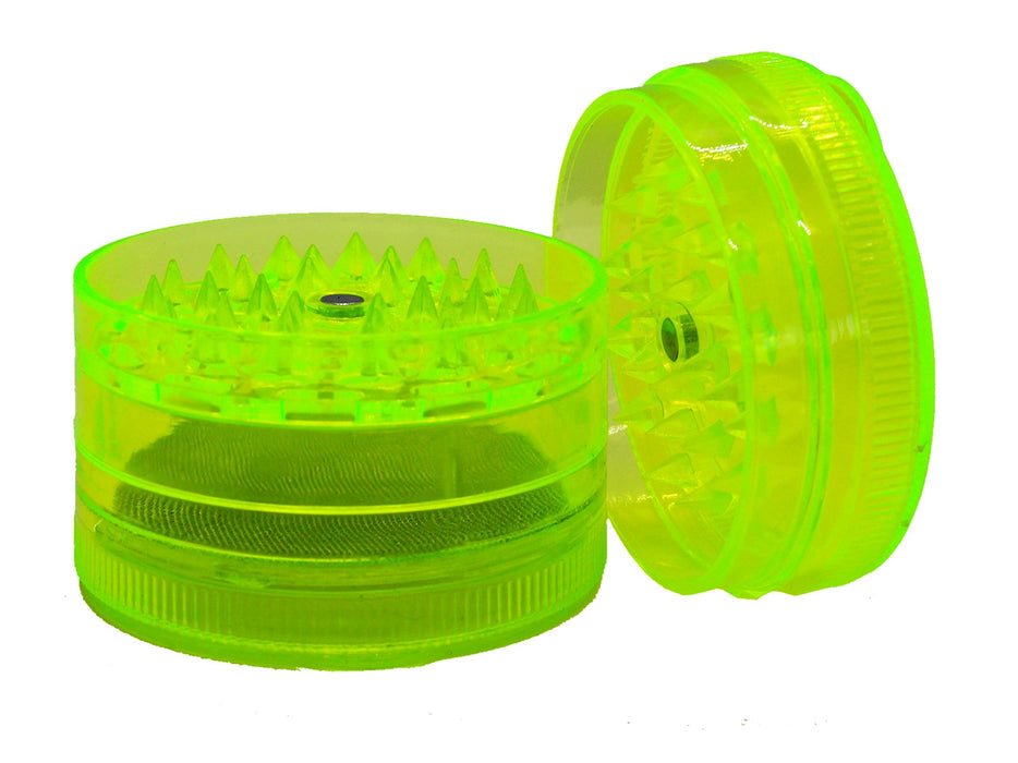 GRINDER Leaf HX224 2 3 Part Grinder Plastic - VIR Wholesale