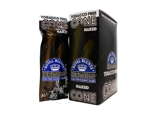 HEMP A RILLO Royal Blunt Cones - 10 Packs Per Box - 2 Blunts Per Pack -Naked - VIR Wholesale