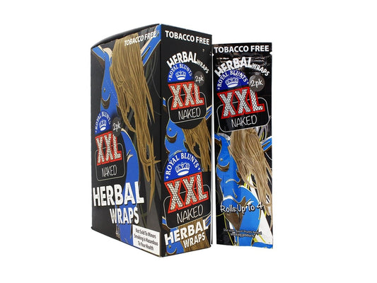HEMP A RILLO Royal Blunt XXL Wraps - 25 Per Box - 2 Per Pack - Naked - VIR Wholesale