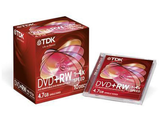 Individually Wrapped MAXELL DVD +RW (5x120Min / 4.7gb) 1-4XSpeed 5 Pack - VIR Wholesale