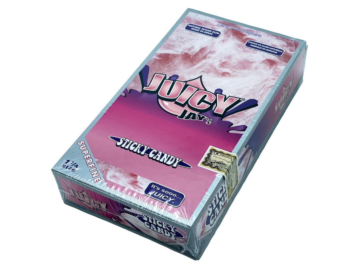 JUICY JAYS 1¼ Superfine Flavoured Papers - 24 Pack Box - VIR Wholesale