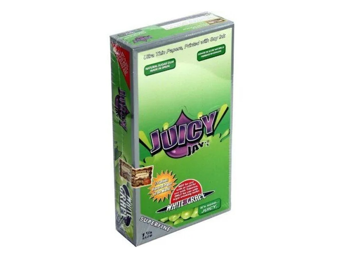 JUICY JAYS 1¼ Superfine Flavoured Papers - 24 Pack Box - VIR Wholesale