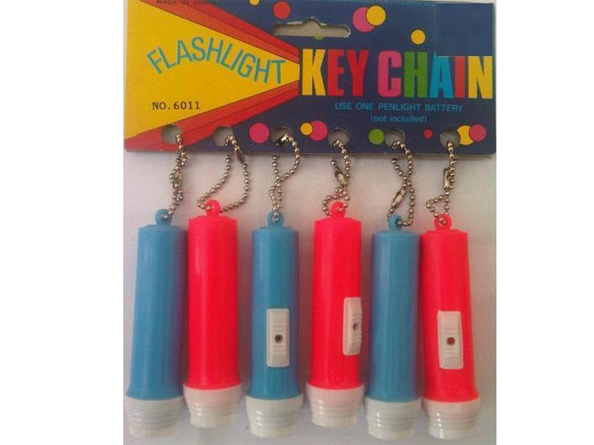 Key Chain Flashlight (6 Pack) REF 6011 - VIR Wholesale