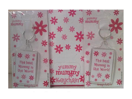 Key Ring Yummy Mummy 8 X 5cm On Header Card - VIR Wholesale